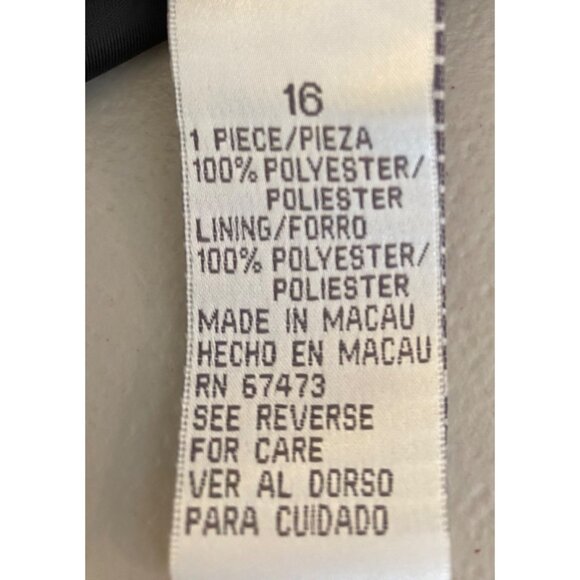 Dressbarn Sleeveless Black & White Colorblock Sheath Dress Size 16 - Picture 4 of 12